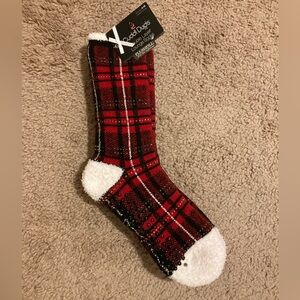 Women’s Cuddl Duds Plaid Cozy Lined Lounge Slipper Socks